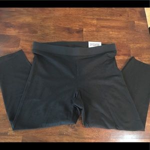 NWT Victoria’s Secret PINK Black Crop Legging M